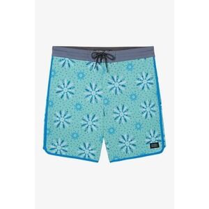 O'Neill Floral Swim Trunks Aqua Blue Drawstring‎ Board Shorts 29 waist